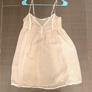 Urban Outfitters sheer babydoll top, polka dot, dainty